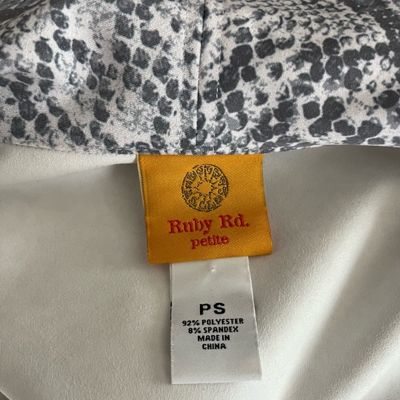 Ruby Rd. Monochrome Animal Print Blazer - Picture 5 of 5
